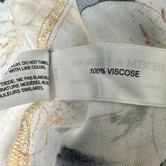 Denim & Flower Ricky Singh Hawaiian Short Sleeve Men's Button Up Sz Medium - Picture 7 of 7